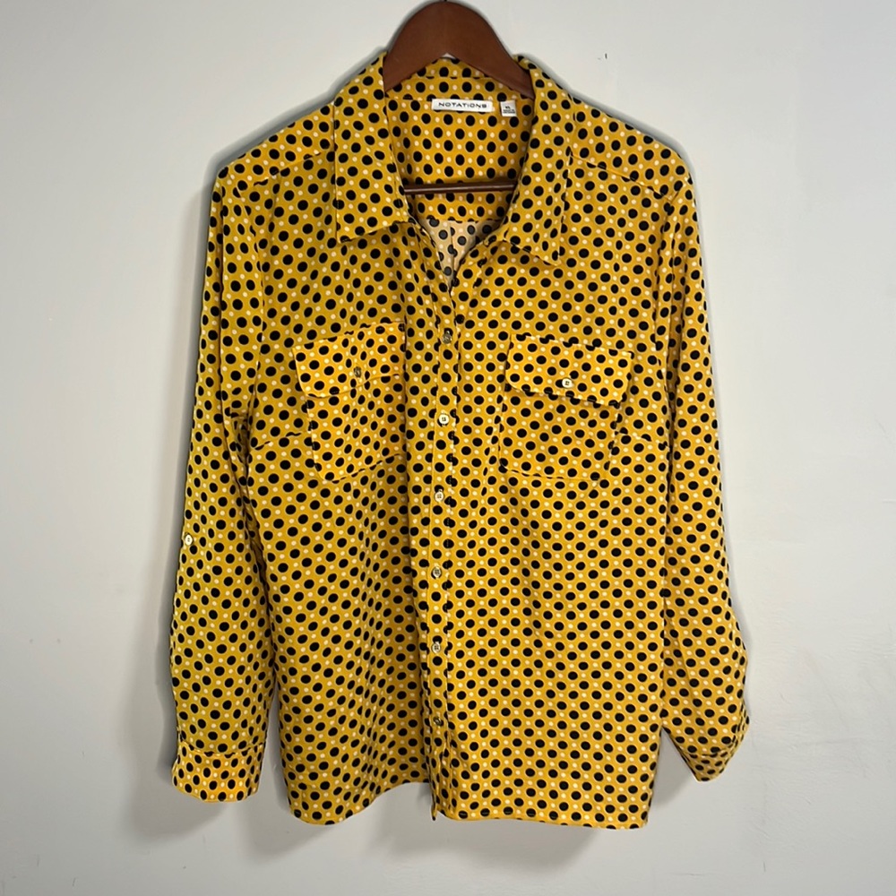 Yellow Polka Dot Shirt